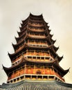 The Beisi Pagoda at Bao'en Temple in Suzhou, China