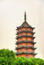 The Beisi Pagoda at Bao'en Temple in Suzhou, China