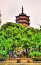 The Beisi Pagoda at Bao'en Temple in Suzhou, China