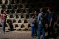 Beit Guvrin National Park, Israel - December 11, 2021: The Polish Cave is a former well, which eventually turned into a