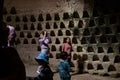 Beit Guvrin National Park, Israel - December 11, 2021: The Polish Cave is a former well, which eventually turned into a