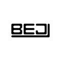 BEJ letter logo creative design with vector graphic, BEJ Royalty Free Stock Photo