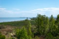 Beka reserve. Landscape of the Baltic Sea coast in spring. Shore view. Royalty Free Stock Photo