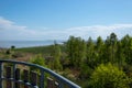 Beka reserve. Landscape of the Baltic Sea coast in spring. Shore view. Royalty Free Stock Photo