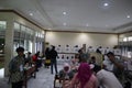 community members filled the voting place in their village