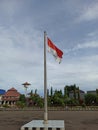 Bekasi, Indonesia : December 12th 2020, Indonesia flag
