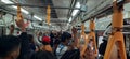 Bekasi, Indonesia 2 May 2022 overcrowding of people on trains