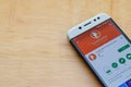 DuckDuckGo dev application on Smartphone screen. Privacy Browser is a freeware web browser developed by Privacy Browser Royalty Free Stock Photo