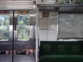 Empty interior train and seat Royalty Free Stock Photo