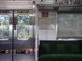 Empty interior train and seat