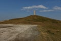 Beklemeto pass road, monument