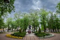 Partisans Yugoslav Army WWII war memorial of bela crkva, Sloboda memorial in city park. It\'s