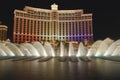 Belagio fountains at night