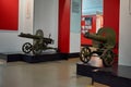 Belarus. Brest Fortress. Exhibit of the Museum of Defense of the Brest Fortress-Hero. The machine gun of the Second World W