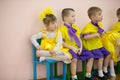 A child with Down syndrome in an integrated group in a kindergarten