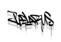 Basic RGB BELARUS country graffiti tag style Royalty Free Stock Photo