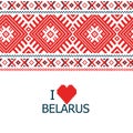 Belarus embroidered pattern