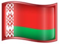 Belarus Flag icon Royalty Free Stock Photo