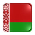 Belarus flag icon Royalty Free Stock Photo