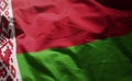 Belarus Flag Rumpled Close Up Royalty Free Stock Photo