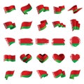 Belarus flag, vector illustration Royalty Free Stock Photo