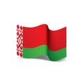 Belarus flag, vector illustration Royalty Free Stock Photo