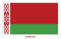 Belarus Flag Vector Illustration on White Background. Belarus National Flag Royalty Free Stock Photo