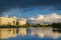 Belarus, Gomel, summer evening in the recreation area