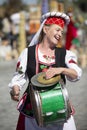Ethnic Ukrainian or Belarusian woman musician.