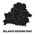 Belarus map regions voblast administrative regions
