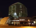 Belarus. Minsk. Belorussian national library at night