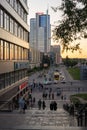 Belarus. Minsk City center with modern office buildings