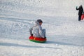 Belarus, Minsk, February 2018: Large group people parents family