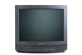 Belarus, Minsk - June 03, 2019:Old TV Sony trinitron kv-21m3 isolated on white background.