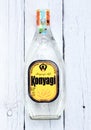 Belarus, Minsk - 12.05.2020:Konyagi vodka on white background.Tanzania Distilleries Limited TDL, founded in 1968.