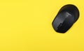 Belarus, Minsk-15.10.2020. Logitech Wireless Mouse M280 on a yellow background Logitech Ergonomic Wireless Mouse with USB Receiver