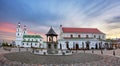 Belarus - Minsk with Orthodox Cathedral at night Royalty Free Stock Photo