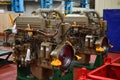 Heavy Duty Diesel Engines CUMMINS for mining trucks on the Industrial conveyor in the