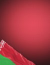 Belarus - national flag and gradient background - vertical poster Royalty Free Stock Photo