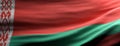 Belarus national flag waving texture background. 3d illustration