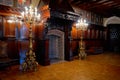 Belarus. Nesvizh castle of the Radziwill family. The interior of the castle. May 22, 2017