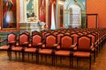 Belarus. Nesvizh castle of the Radziwill family. The interior of the castle. May 22, 2017