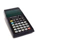 BELARUS, NOVOPOLOTSK - APRIL 25, 2020: Old retro electronic calculator Royalty Free Stock Photo