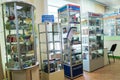 BELARUS, NOVOPOLOTSK - AUGUST 23, 2020: Showcases in pharmacy