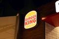 BELARUS, NOVOPOLOTSK - 02 JULE, 2021: Burger King sign