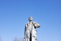 Belarus, Polotsk - 10 april, 2022: Statue of Lenin at the train station