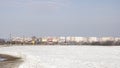 BELARUS, POLOTSK - 25 FEBRUARY, 2021: City view in winter