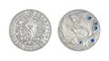 Belarus silver coin astrology Pieces isolated