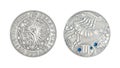 Belarus silver coin astrology Scorpio isolated