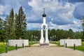 Belarus, Smorgon, August 2019. Memorial bell in memory of those who died in the first world war